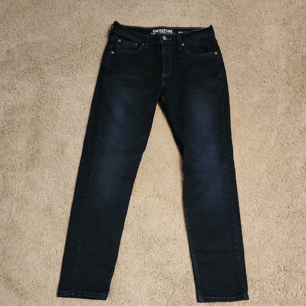 Signature by Levi Strauss Dark Blue Slim Jeans